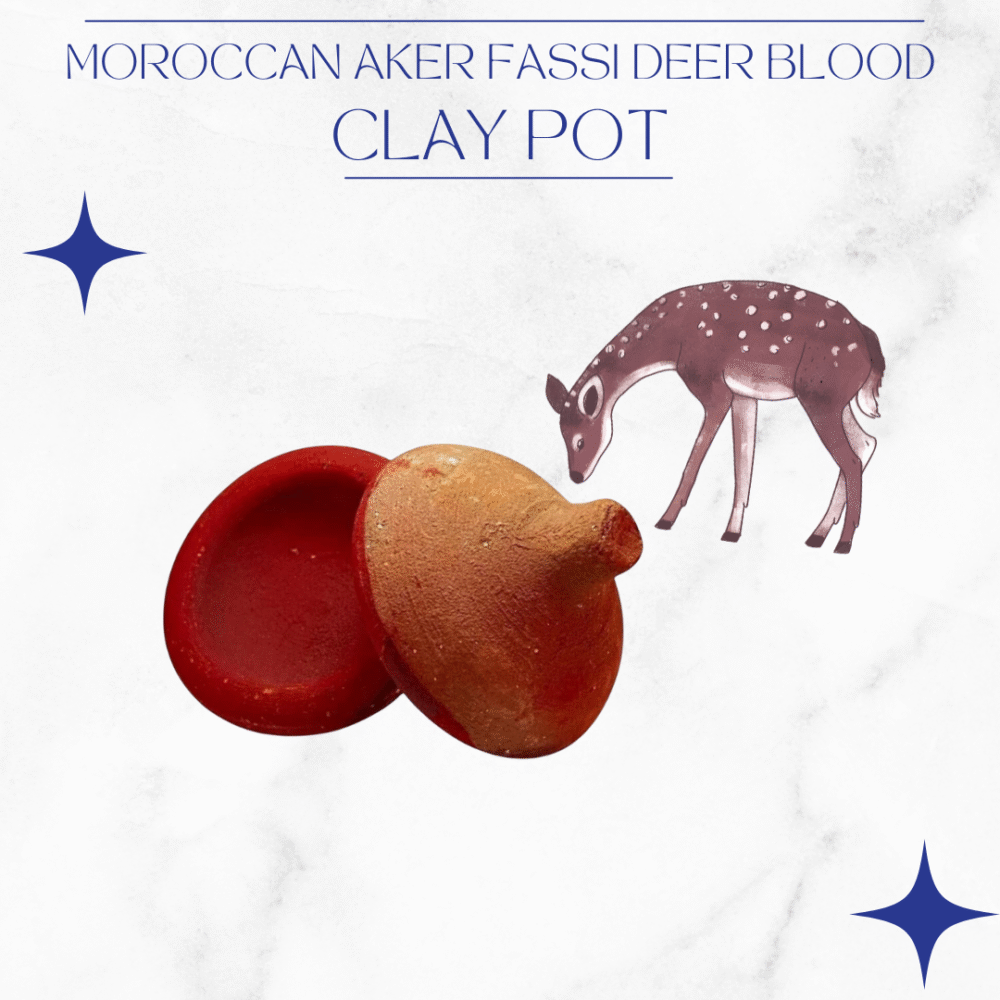 MOROCCAN AKER FASSI DEER BLOOD CLAY POT